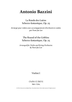 Bazzini (arr. Lee): The Round (Dance) of the Goblins for Violin and String Orchestra, Set of Parts