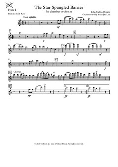 The Star Spangled Banner (US National Anthem) for Chamber Orchestra - Set of Parts