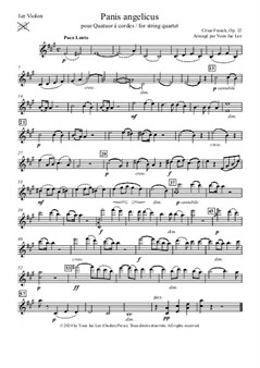Panis angelicus for String Quartet - Set of Parts